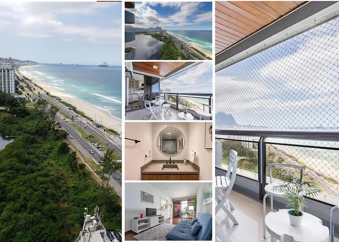 Vista De Cinema Do 19 Andar Da Praia Barra Da Tijuca - Portaria 24H, Estacionamento, Wi-Fi 35Mbps, Ar Condicionado - Banheiro Recem Reformado Rio de Janeiro